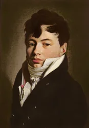 Portræt af en dandy med hvidt halsbind, ca. 1815